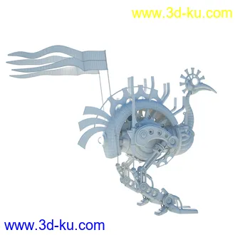 3D打印模型Steampunk Ostrich的图片