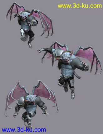 3D打印模型Stone Guardian Poses for Gargoyle HD的图片