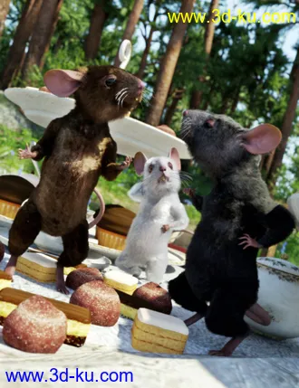 3D打印模型Storybook Mouse for Genesis 8.1 Males的图片