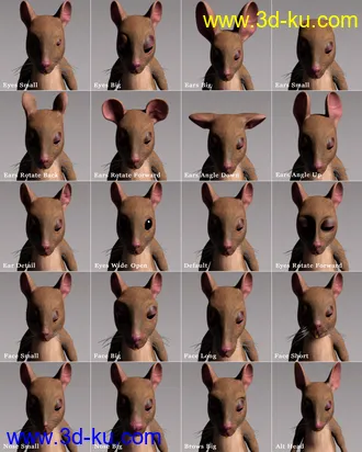 3D打印模型Storybook Mouse for Genesis 8.1 Males的图片