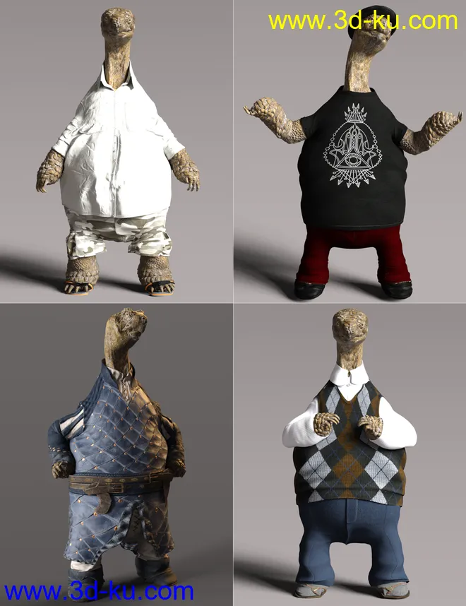 Storybook Turtle HD for Genesis 8.1 Males模型的图片10