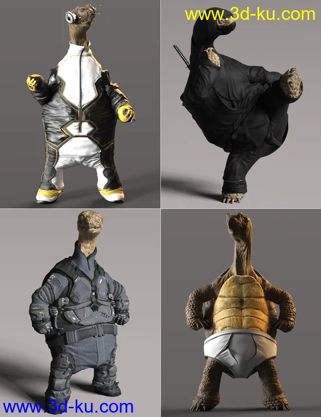 Storybook Turtle HD for Genesis 8.1 Males模型的图片11