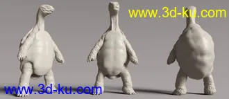 3D打印模型Storybook Turtle HD for Genesis 8.1 Males的图片