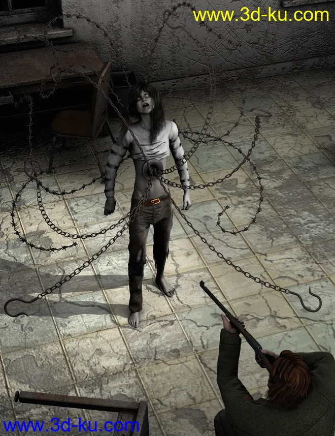 Strands of Horror for Genesis 2模型的图片4