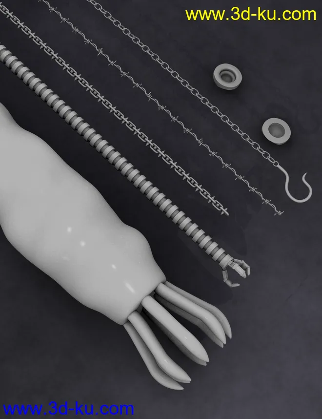 Strands of Horror for Genesis 2模型的图片6