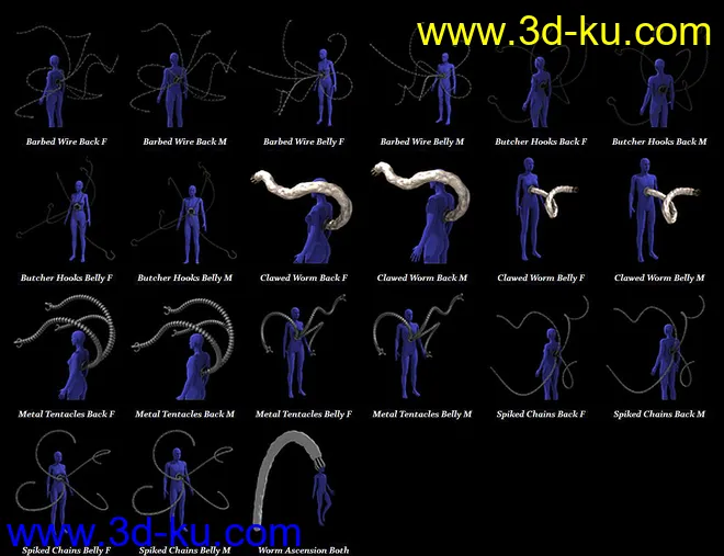 Strands of Horror for Genesis 2模型的图片7