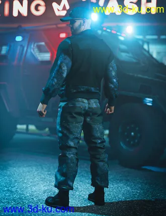3D打印模型Street Tactical Fashion for Genesis 8 and 8.1 Male的图片