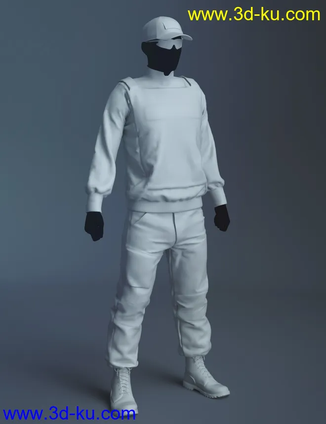 Street Tactical Fashion for Genesis 8 and 8.1 Male模型的图片8