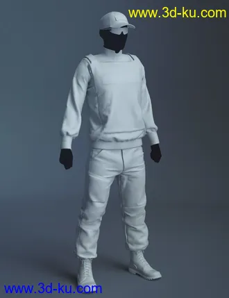 3D打印模型Street Tactical Fashion for Genesis 8 and 8.1 Male的图片