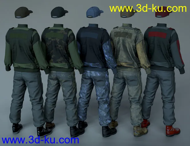 Street Tactical Fashion for Genesis 8 and 8.1 Male模型的图片11