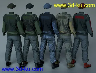 3D打印模型Street Tactical Fashion for Genesis 8 and 8.1 Male的图片