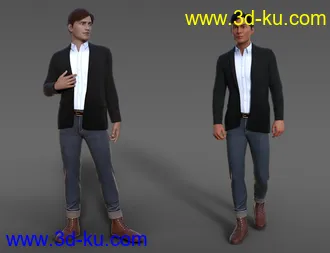 3D打印模型Strictly Business Outfit for Genesis 8 Male(s)的图片