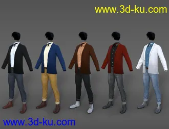 3D打印模型Strictly Business Outfit Textures的图片