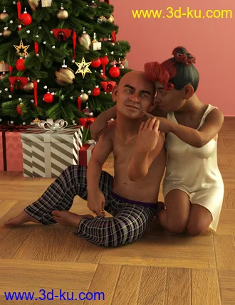 3D打印模型Strong Love Poses for Genesis 3 and 8-8.1的图片