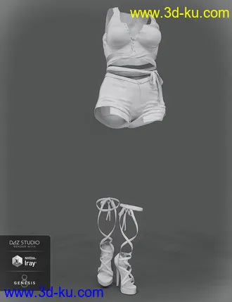 3D打印模型Summer Swing Outfit for Genesis 8 Female(s)的图片