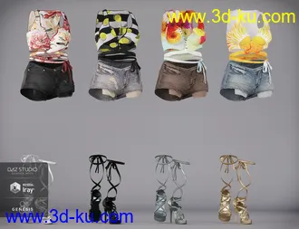 3D打印模型Summer Swing Outfit Textures的图片