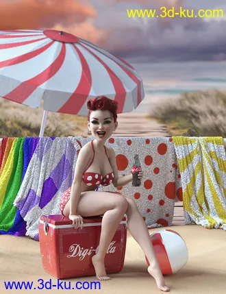 3D打印模型Summer Vibes Vintage Props with dForce的图片