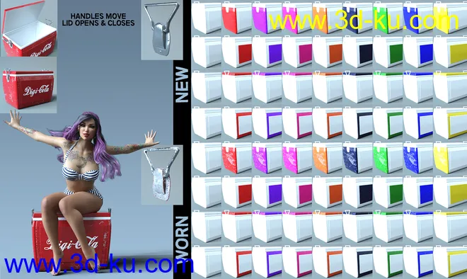 Summer Vibes Vintage Props with dForce模型的图片3