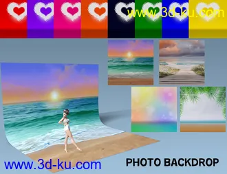 3D打印模型Summer Vibes Vintage Props with dForce的图片