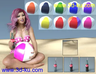 3D打印模型Summer Vibes Vintage Props with dForce的图片