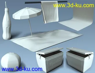 3D打印模型Summer Vibes Vintage Props with dForce的图片