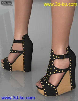 3D打印模型Summer Wedges for Genesis 2 Female(s)的图片