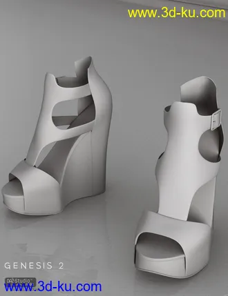 3D打印模型Summer Wedges for Genesis 2 Female(s)的图片