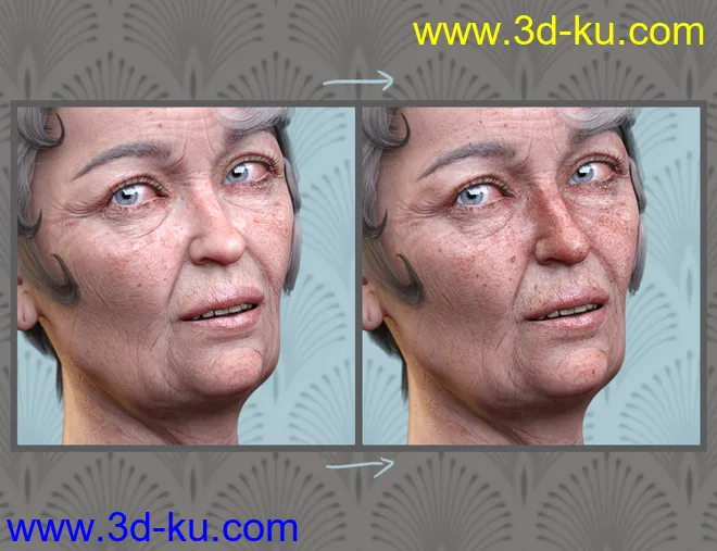 Sun-kissed Facial Freckles for Genesis 3, 8 and 8.1 Females模型的图片8