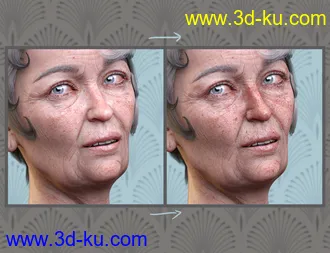 3D打印模型Sun-kissed Facial Freckles for Genesis 3, 8 and 8.1 Females的图片