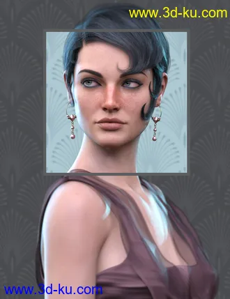 3D打印模型Sun-kissed Facial Freckles for Genesis 3, 8 and 8.1 Females的图片