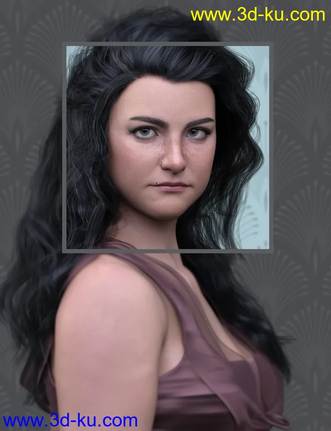 Sun-kissed Facial Freckles for Genesis 3, 8 and 8.1 Females模型的图片13