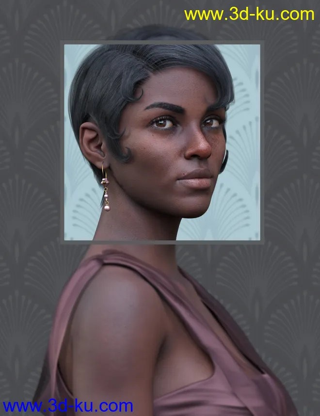 Sun-kissed Facial Freckles for Genesis 3, 8 and 8.1 Females模型的图片14