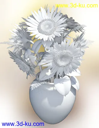 3D打印模型Sunflower Adornment的图片