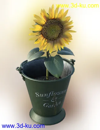 3D打印模型Sunflower Adornment的图片