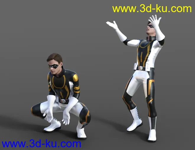 Super Hero Animations for Genesis 8模型的图片4