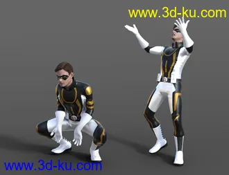3D打印模型Super Hero Animations for Genesis 8的图片
