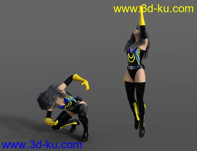 Super Hero Animations for Genesis 8模型的图片6