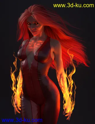 3D打印模型Superhero Body FX for Genesis 8 Females的图片