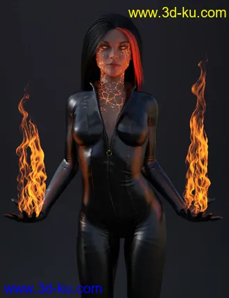3D打印模型Superhero Body FX for Genesis 8 Females的图片
