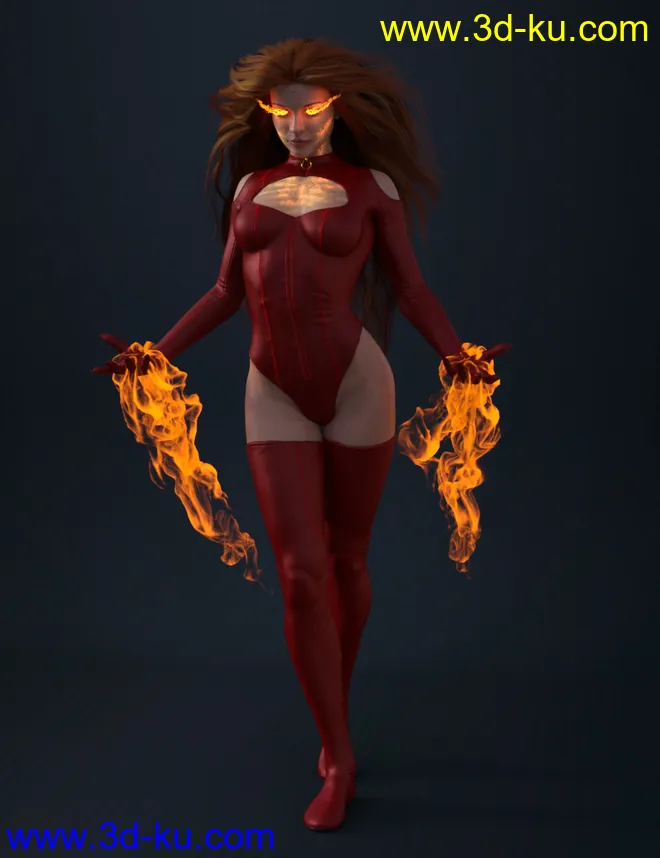 Superhero Body FX for Genesis 8 Females模型的图片4