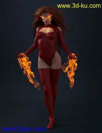 3D打印模型Superhero Body FX for Genesis 8 Females的图片