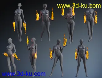 3D打印模型Superhero Body FX for Genesis 8 Females的图片