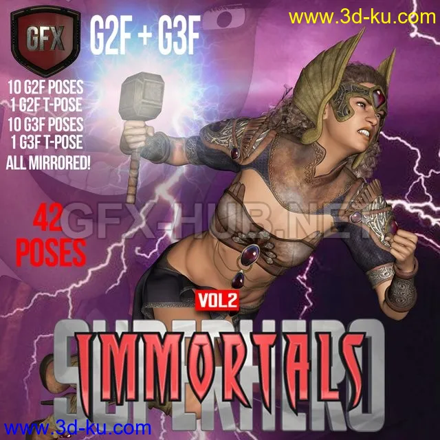 SuperHero Immortals for G2F &G3F Volume 2模型的图片1