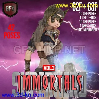 3D打印模型SuperHero Immortals for G2F and G3F Volume 3的图片