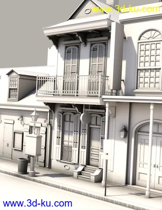 3D打印模型SW French Quarter - Seraphim's Corner的图片