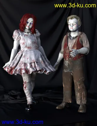 3D打印模型SY Cracked Creepy Dolls Genesis 8 and 8.1的图片