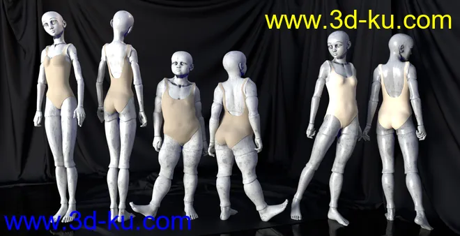 SY Cracked Creepy Dolls Genesis 8 and 8.1模型的图片4