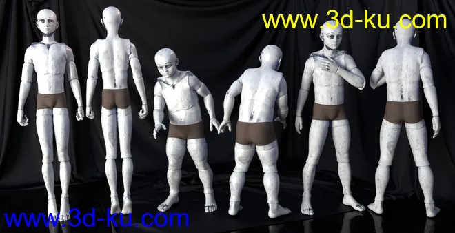 SY Cracked Creepy Dolls Genesis 8 and 8.1模型的图片5
