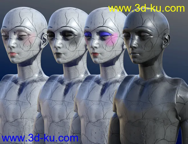 SY Cracked Creepy Dolls Genesis 8 and 8.1模型的图片9