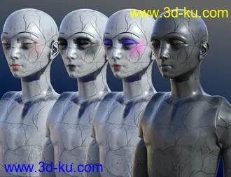 3D打印模型SY Cracked Creepy Dolls Genesis 8 and 8.1的图片